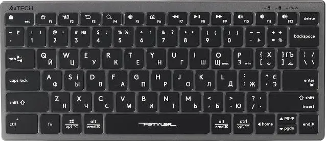 Клавіатура A4Tech Fstyler FX61 Grey - фото 4