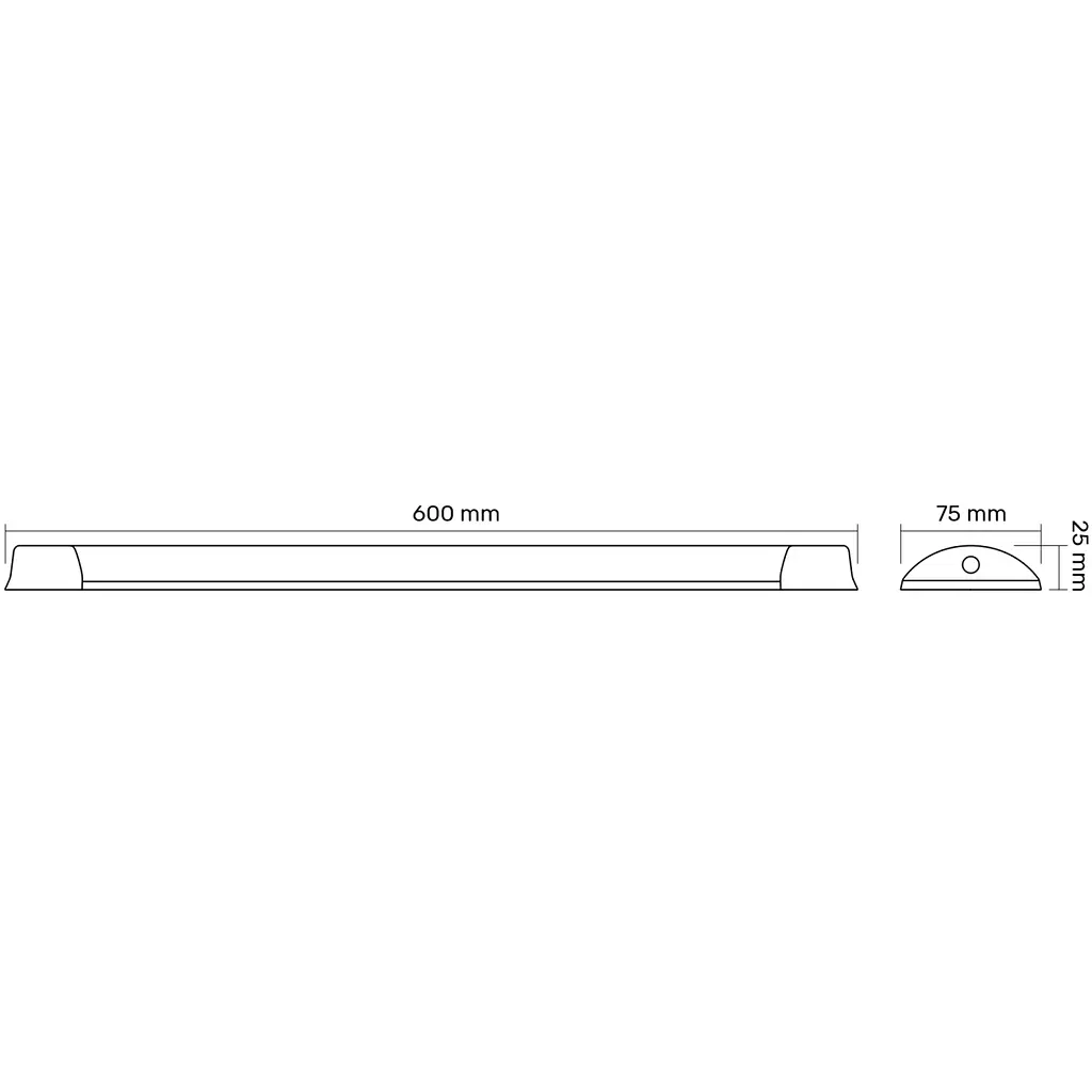 LED свiтильник лiнiйний Titanum 18 W 0.6 М 6500 K (TL-BN-18066) - фото 5