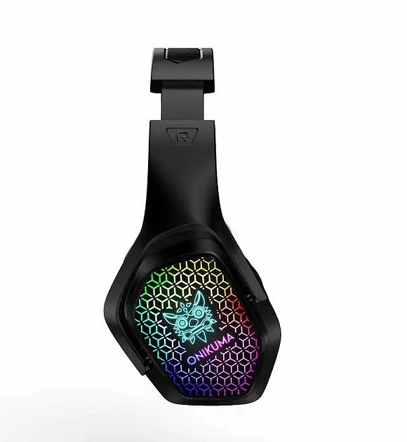 Проводная игровая гарнитура Onikuma Gaming with RGB LED X3, USB, 3.5mm, 2.2m, black - фото 2