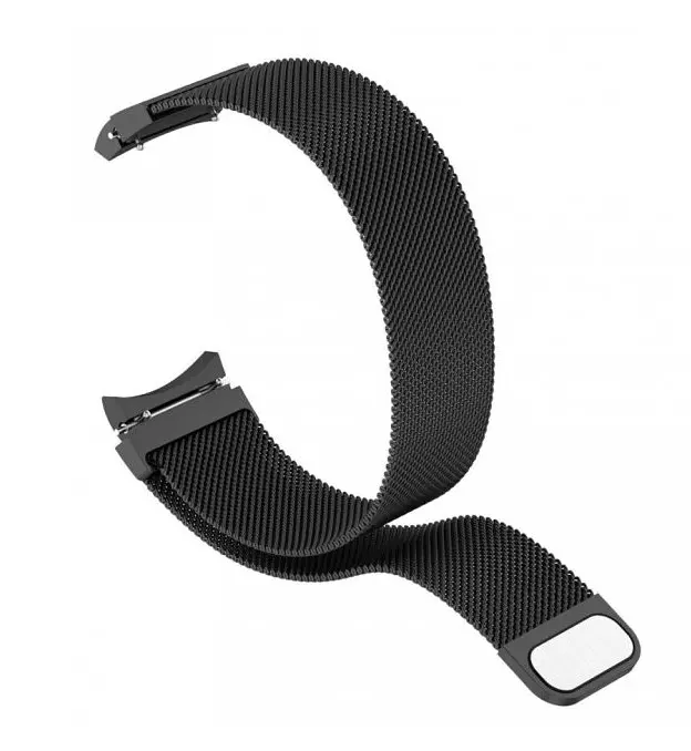 Ремінець із спеціальним конектором BeWatch Samsung Galaxy Watch 4 Milanese loop Чорний (1410207) - фото 5