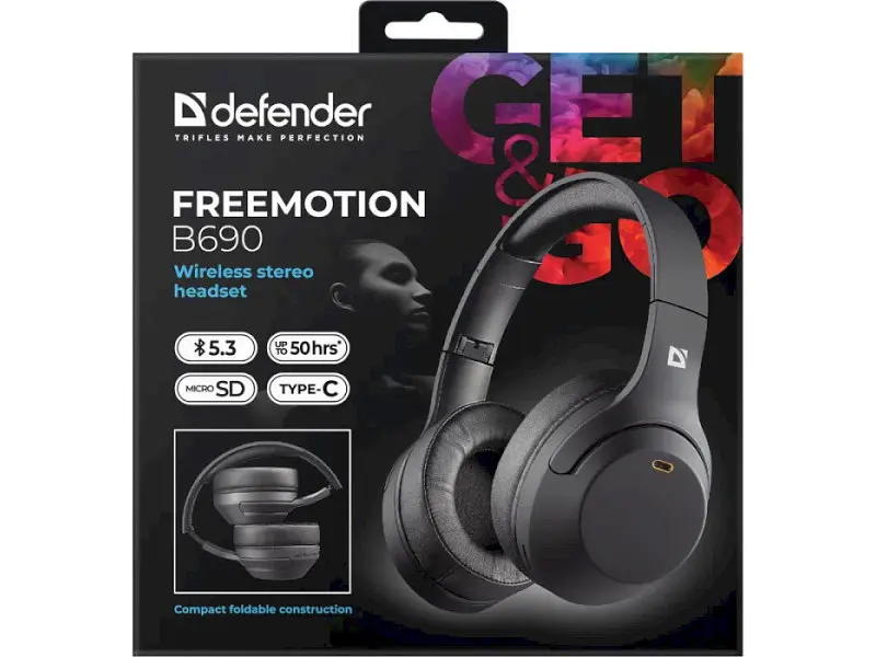 Навушники Defender FreeMotion B690 Black (63690) - фото 10