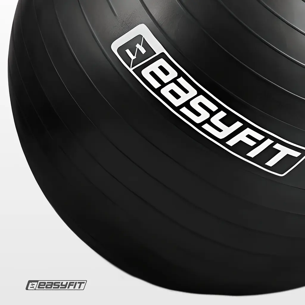 М'яч для фітнесу EasyFit BalanceBall 55 см чорний - фото 5