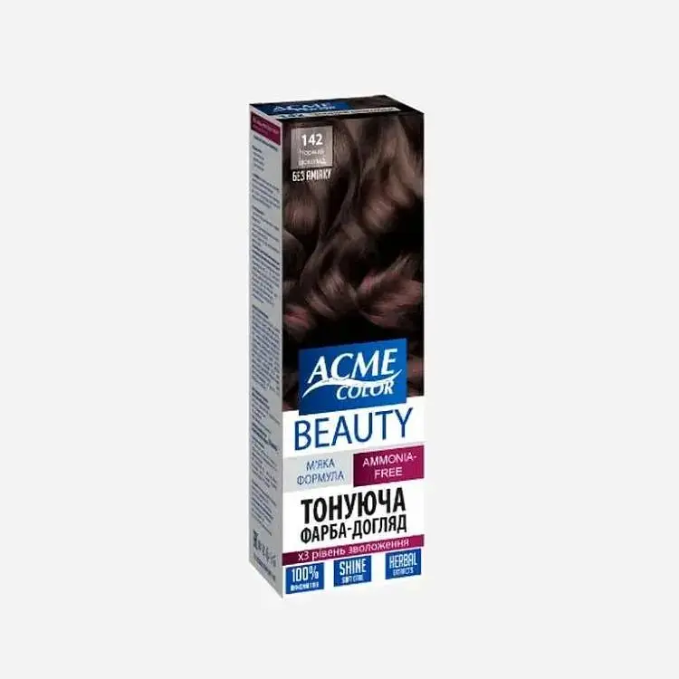 Гель-фарба Acme-color Beauty Чорний шоколад №142