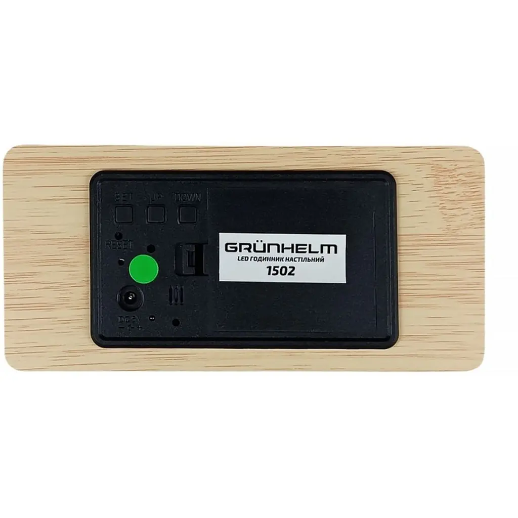 Годинник настільний Grunhelm LED 1502 USB DC+ 5V 2000 мАч (131074) - фото 5