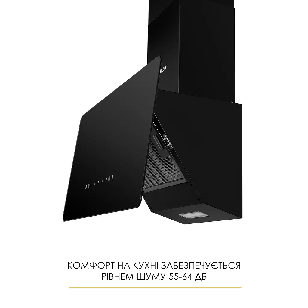 Витяжка декоративна похила WEILOR AURA WDS 63 BLACK - фото 5