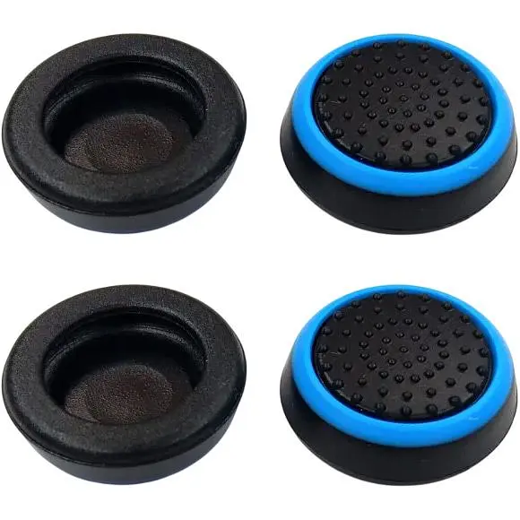 Накладки на стіки Thumb Grips 4-pack для PS4/PS5/Xbox Black Blue [122998] - фото 4