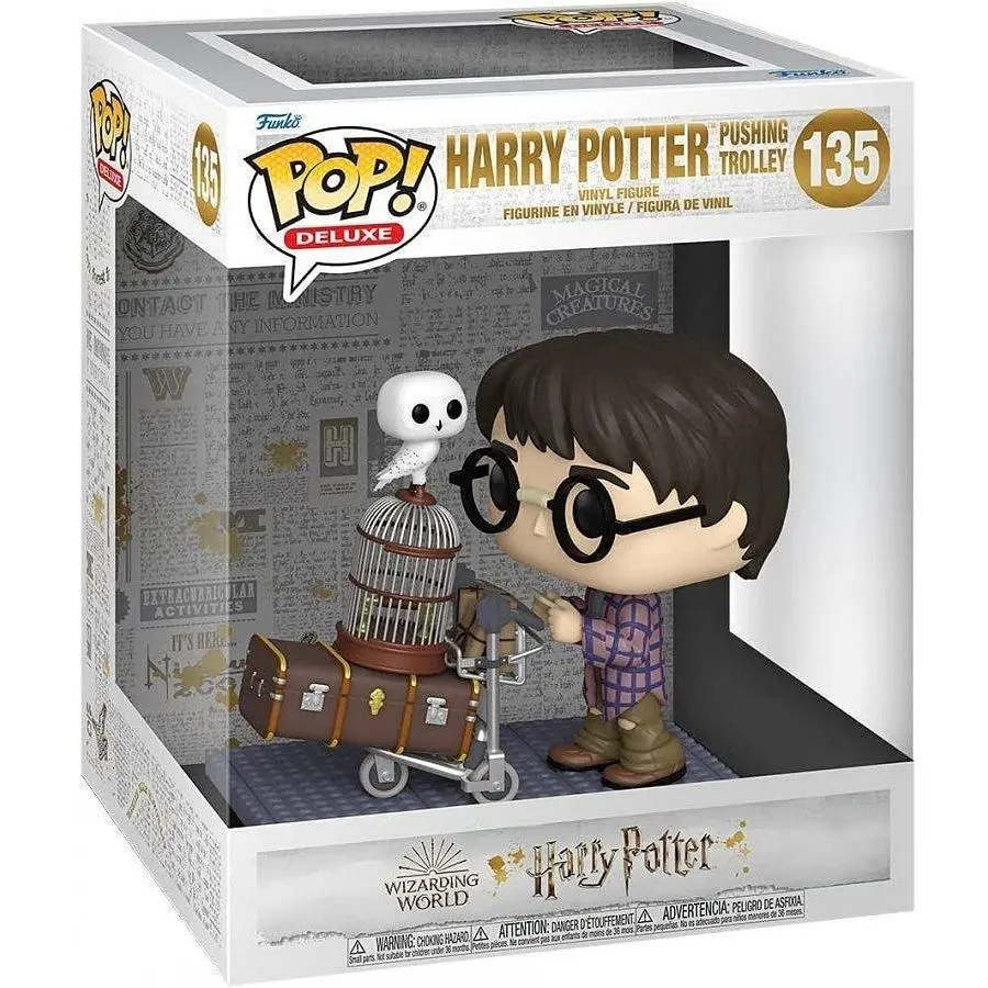 Фигурка Funko Pop Harry Potter Pushing trolley Гарри Поттер Толкающий Тележку 15 см FP HP 135 - фото 3