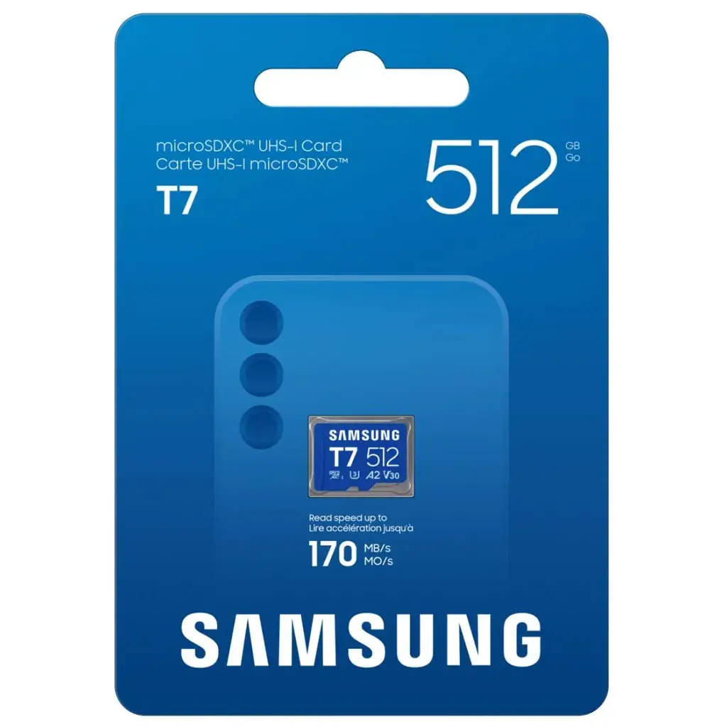 Карта пам'яті Samsung 512GB microSDXC class 10 UHS-I U3 V30 A2 T7 (MB-MB512T/WW) - фото 4