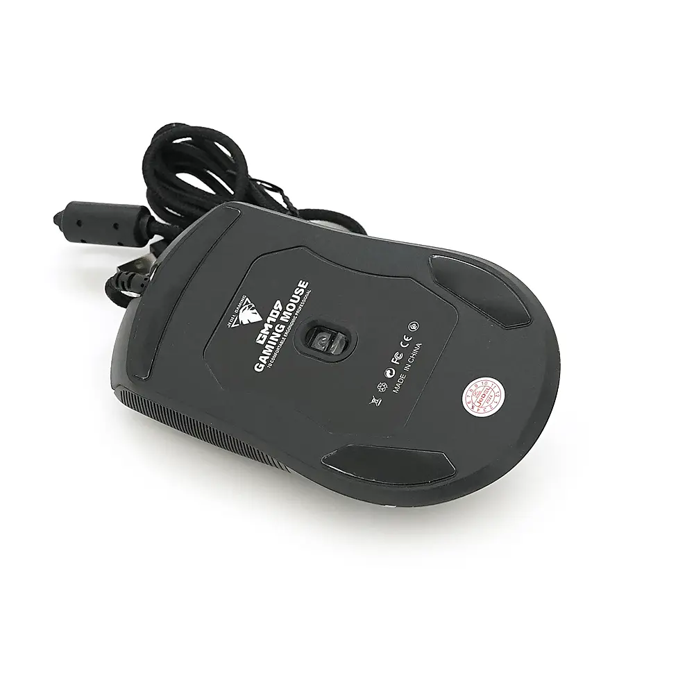 Миша провідна JEDEL GM109, 7 кнопок, 800/1600/2400/4800/6000/12400DPI, кабель 1,35 м. RGB підсвічування. Black. Box - фото 4