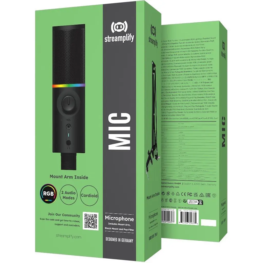 Мікрофон Streamplify MIC ARM-48-RGB-MA (SPMC-MZ1C227.11) [168943] - фото 10