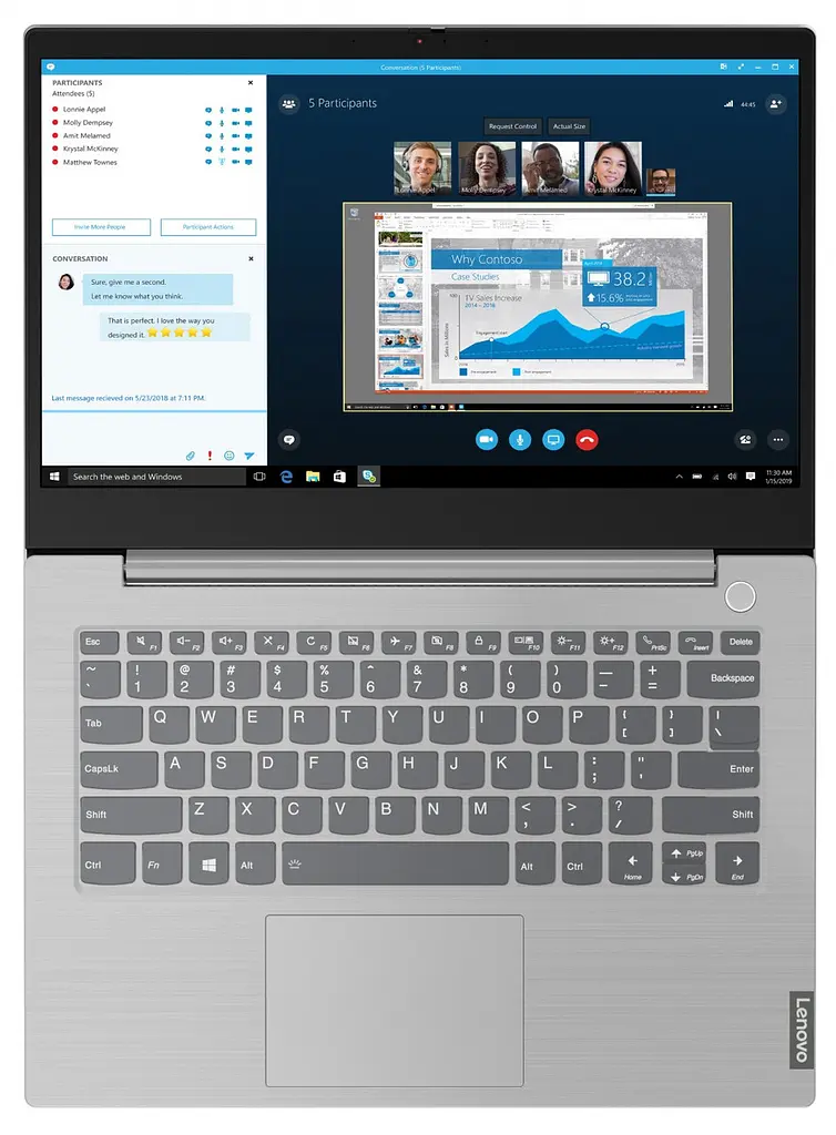 Ноутбук Lenovo ThinkBook 14-IIL (20SL0032RA) Mineral Grey (20SL0032RA) - фото 7