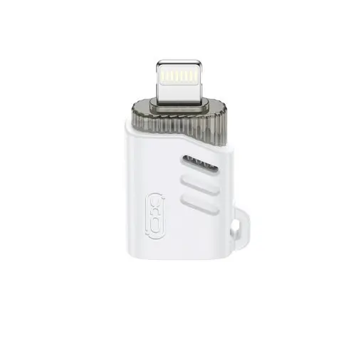 OTG-адаптер XO NB256A USB-A female to Lightning with lanyard Білий - фото 4