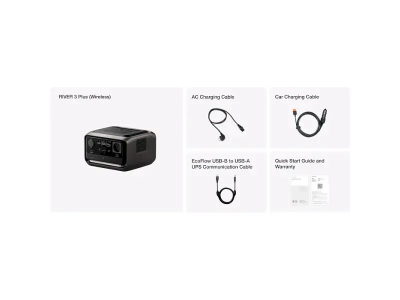 Зарядна станція EcoFlow RIVER 3 Plus Wireless (EFRIVER3PLUS-W-EU-CBOX) - фото 9