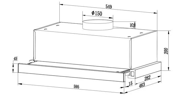 Витяжка Interline SLIM WH A/60/2/T - фото 9