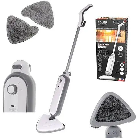 Парова швабра Adler AD 7057 пароочисник із серветками та довгим кабелем 1300 Вт - фото 10