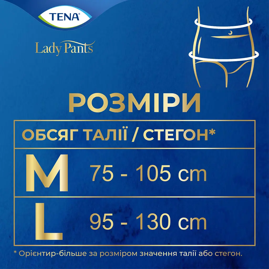 Урологічні труси для жінок Tena Lady Pants Plus Black L 8 шт. - фото 12