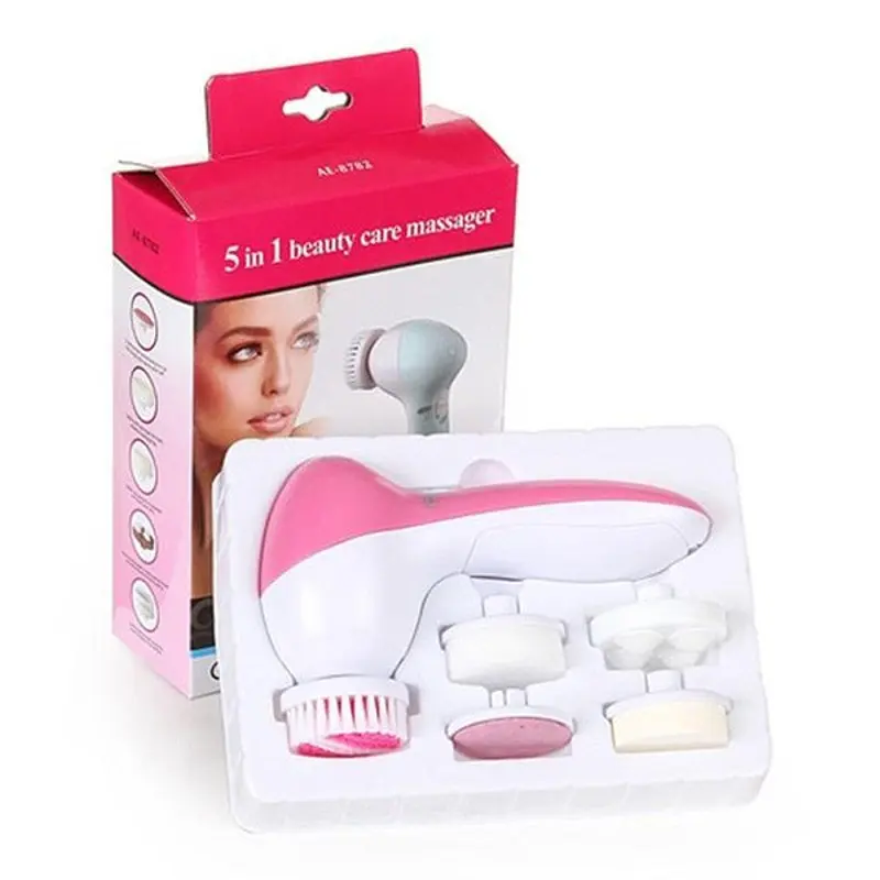 Масажер для обличчя Beauty Care Massager AE-8782 5 in 1 Білий/рожевий (np2_0929) - фото 3