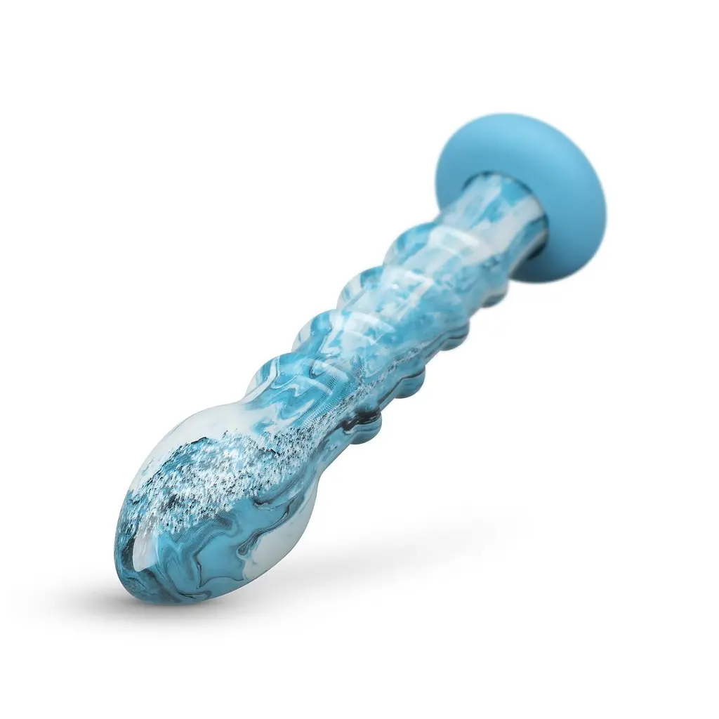 Скляний дилдо Gildo - Ocean Wave Glass Dildo - фото 3