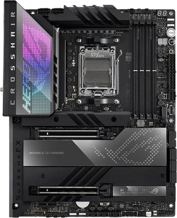 Материнська плата Asus X670E ROG Crosshair Hero Socket AM5 (ROG CROSSHAIR X670E HERO) Б/В - фото 4