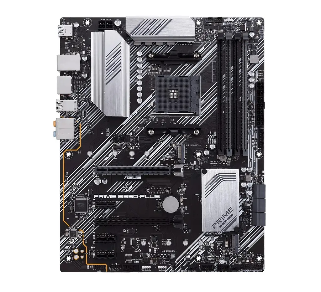 Материнская плата PRIME B550-PLUS sAM4 B550 4xDDR4 M.2 HDMI DP ATX Asus teh0018935 - фото 2