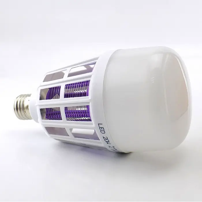Світлодіодна лампа від комарів лампочка пастка комарів з електрошоком 220V світлодіодна - фото 5