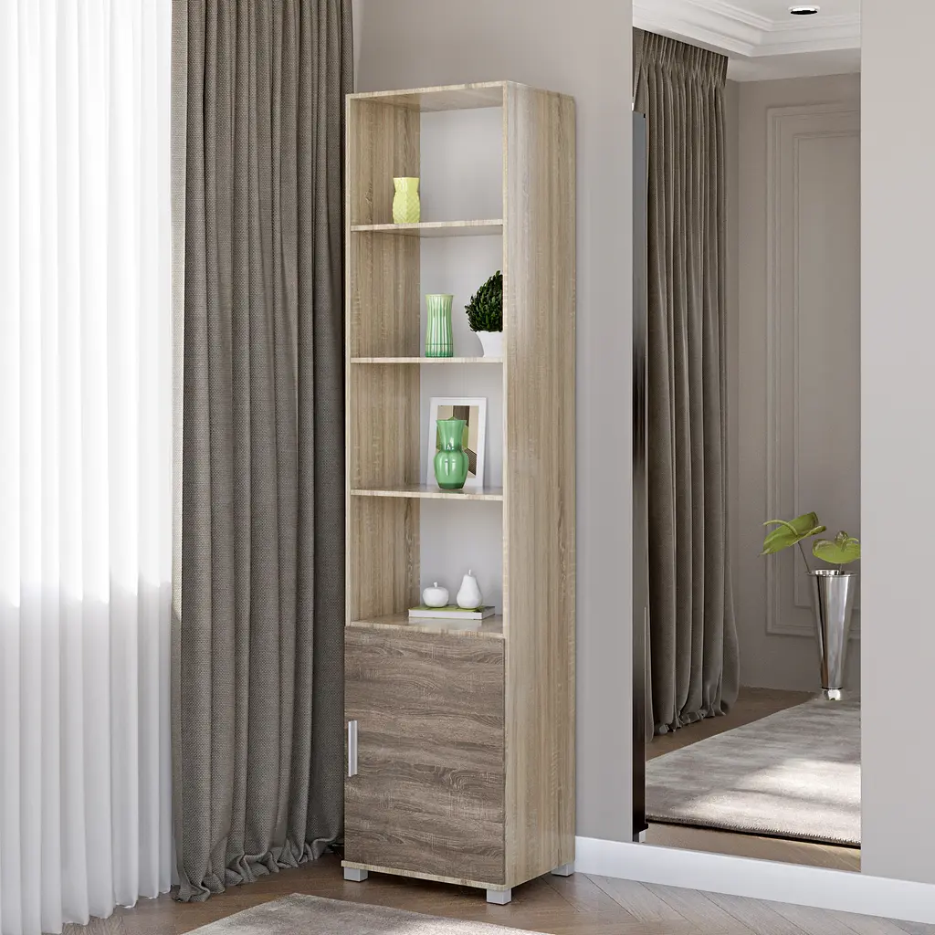 Шафа-пенал Еверест Бриз-14 сонома/трюфель (EVR-2282) - фото 3