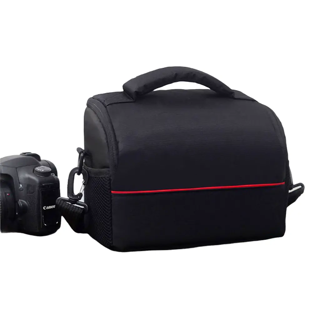 Фотосумка універсальна до фотоапарата Canon EOS Nikon Sony з ременем Чорний (IBF055BR)