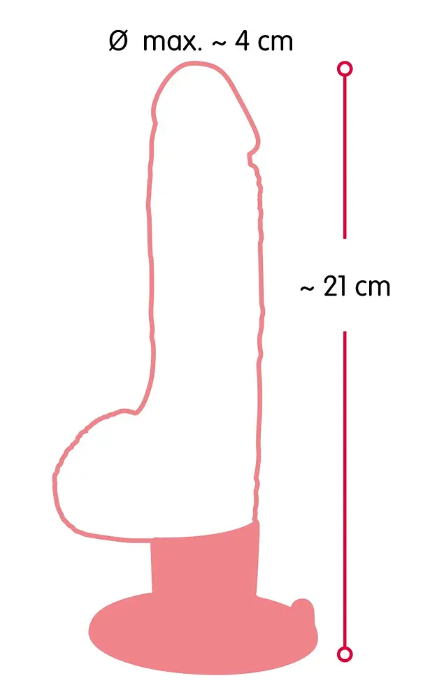 Вібратор Nature Skin Orion Realistic Vibe 21 см тілесний - фото 6