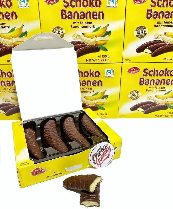 Банановий зефір у шоколаді Sir Charles Schoko Bananen 150g - фото 3