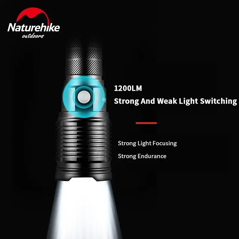 Ручний ліхтарик Naturehike NH20ZM009 15W IPX4 4000mAh (Чорний) - фото 6