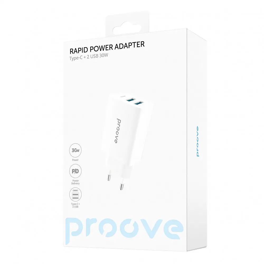МЗП Proove Rapid 30W (2 USB + Type-C) - фото 2