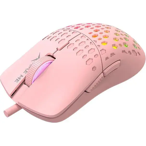 Миша ігрова XTRIKE ME GM-209P gaming mouse 1200-8000 6 Step DPI рожева - фото 3