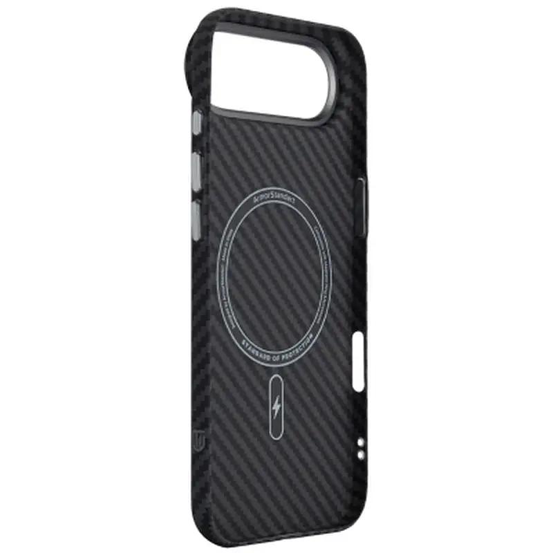 Чохол до мобільного телефона Armorstandart LikeCarbon2 MagCase Apple iPhone 17 Air Carbon Black (ARM86260) - фото 4