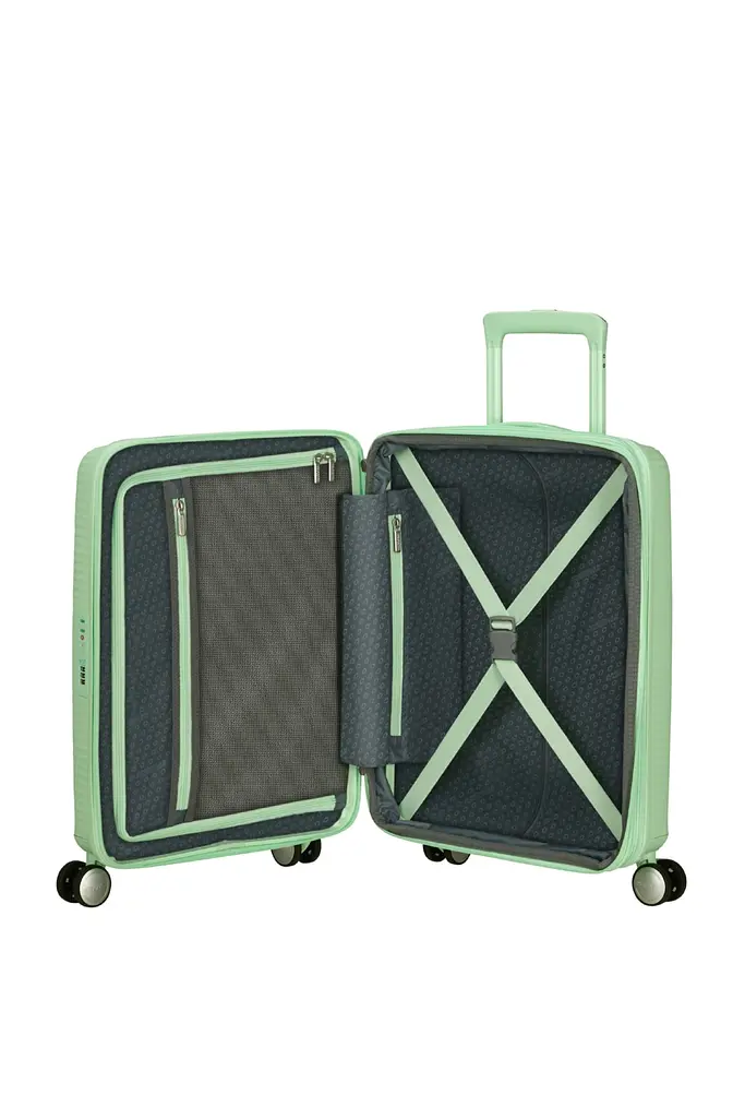 Чемодан American Tourister SOUNDBOX 55 см PASTEL GREEN 55x40x20(23) 32G*64001 - фото 2