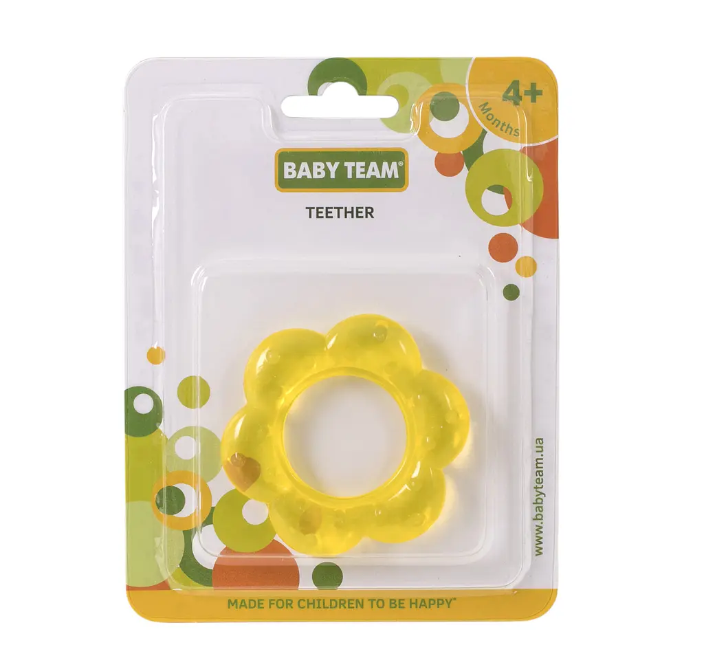 Прорізувач з гелем Квіточка 4+ Baby team Жовтий - фото 3