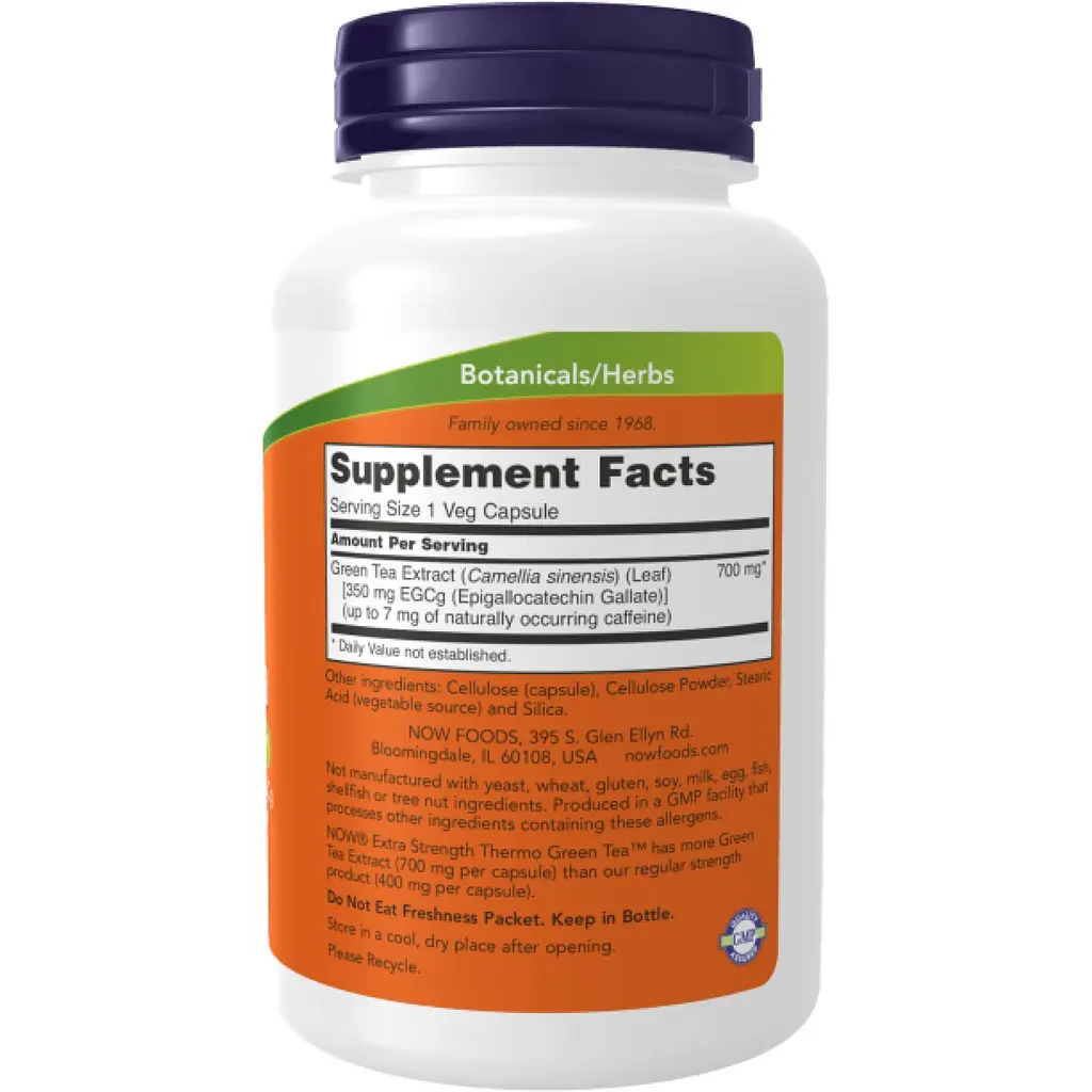 Екстракт зеленого чаю Now Foods Thermo Green Tea 90 капсул - фото 2