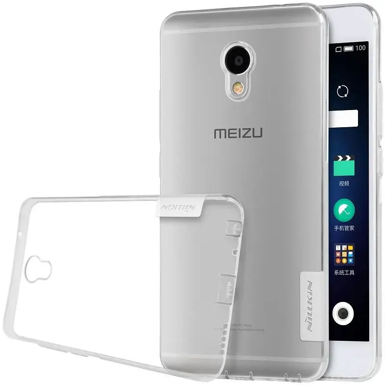 Чехол-накладка Nillkin TPU Nature Meizu M3e White - фото 7