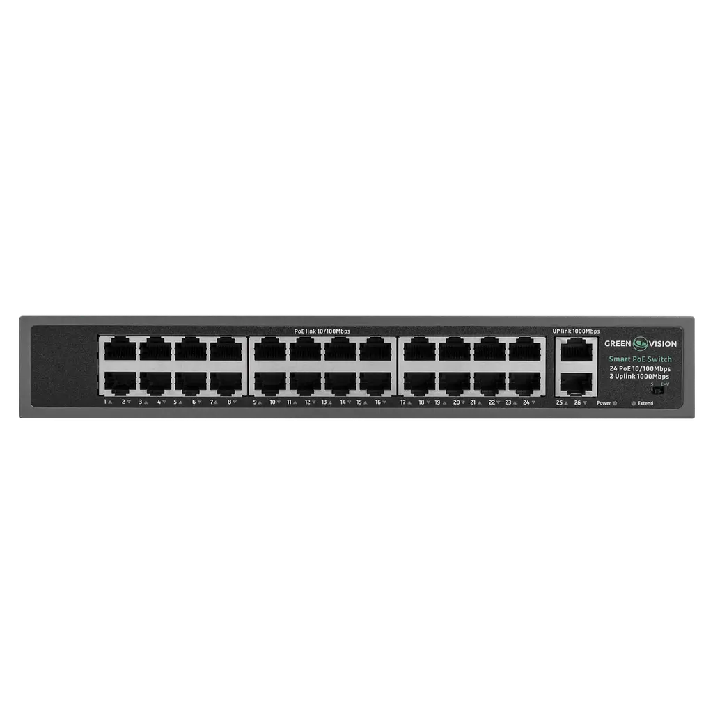 Комутатор мережевий POE GV-017-D-24+2PG - фото 3