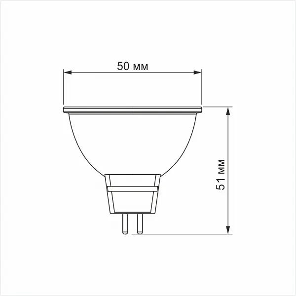 LED лампа VIDEX MR16e 8W GU5.3 4100K - фото 3