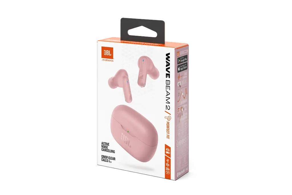 Наушники беспроводные JBL WAVE Beam 2 Pink (розовые) JBLWBEAM2PIK - фото 9