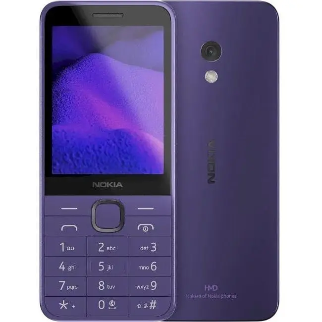 Телефон кнопочный Nokia 235 4G 2024 Dl Sim TA-1614 фиолетовый - фото 2