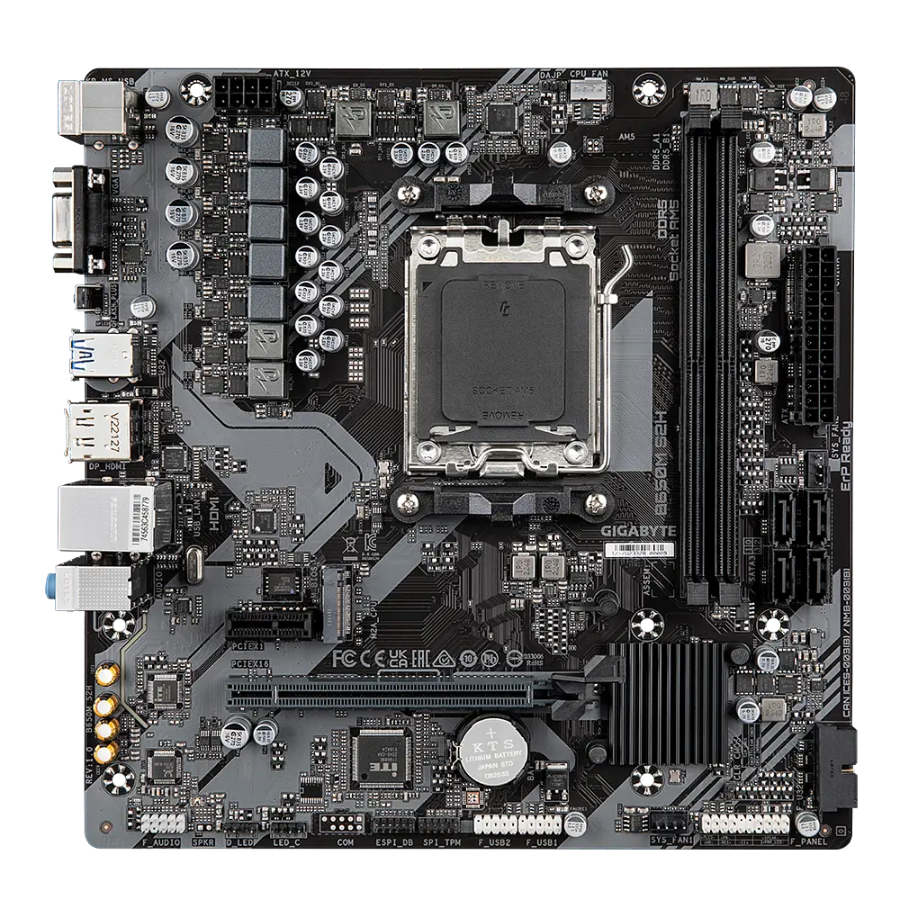 Материнська плата Gigabyte B650M S2H Socket AM5 (B650M S2H) - фото 5