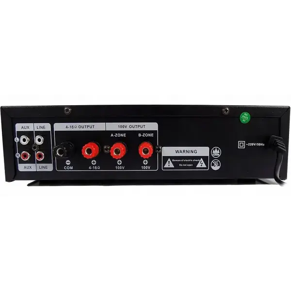 Підсилювач звуку Bluetooth 4,0 USB/SD/FM/MP3 50W+50W 2х канальний з пультом стереопідсилювач для колонок з караоке 220V та 12V UKC 333BT - фото 2
