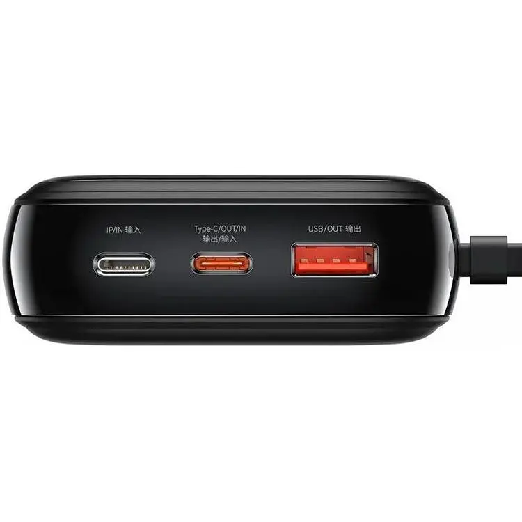 Портативна батарея Baseus Qpow Digital Display Quick Charge 20000 mAh 22.5W With Type-C Cable - фото 3