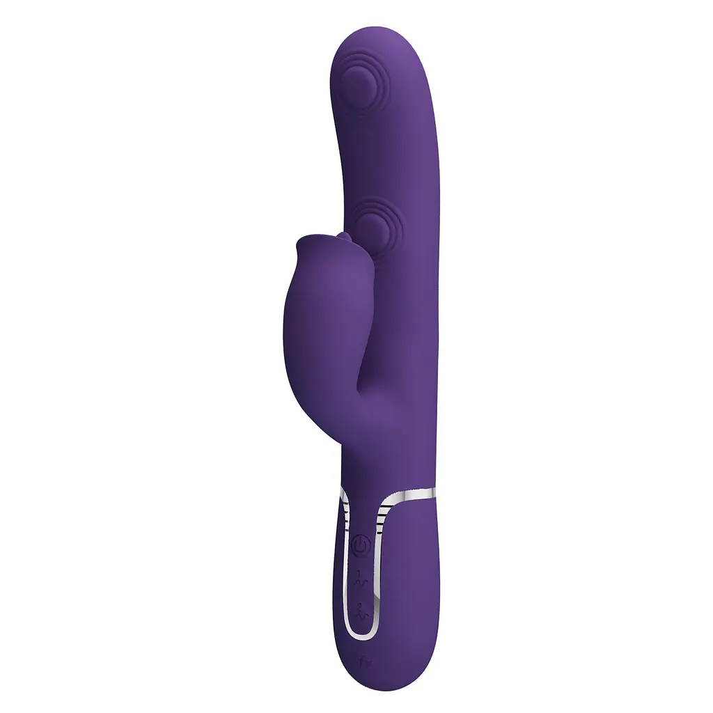Вібратор PRETTY LOVE Gigi dark purple, 7 thumping functions 7 licking modes PRETTY LOVE BW-500035-2 100626 - фото 6