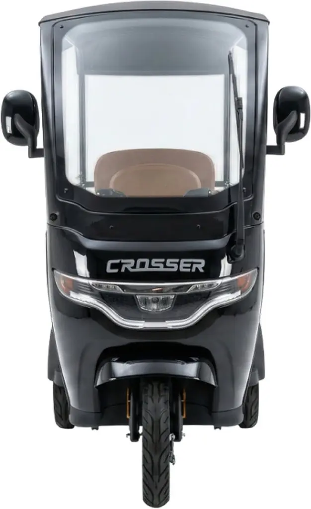 Электроскутер Трехколесный Crosser TR7 VAGON (1000W, 72V,24Ah) Черный - фото 6