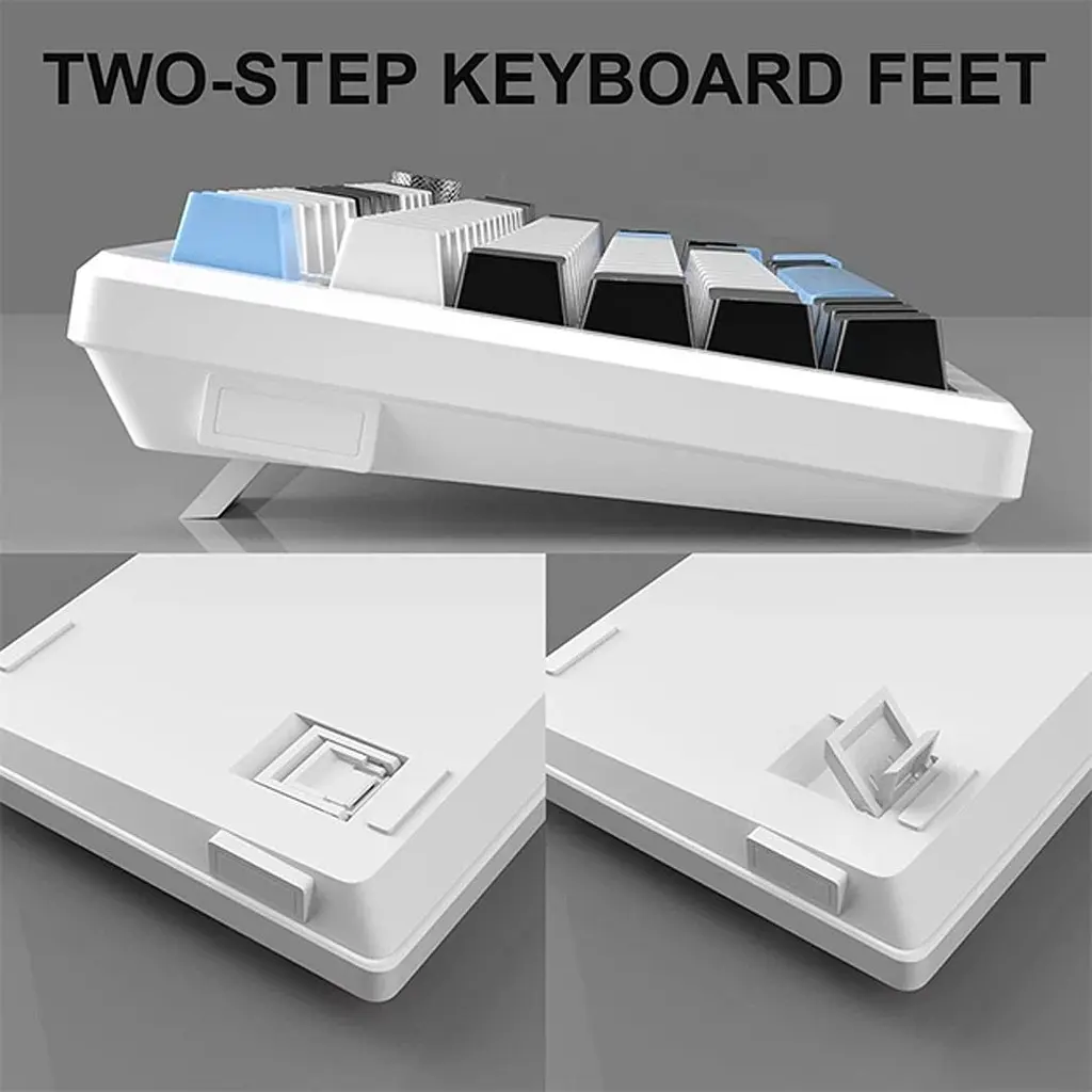 Клавіатура MageGee MK-Star 75 Brown Switch Black/White/Blue (6971969727953-UA) [159845] - фото 7