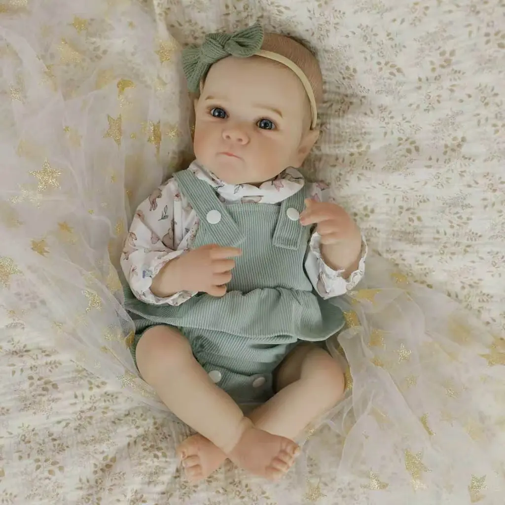 Колекційна силіконова лялька реборн reborn анатомічна дівчинка пупс стелла Reborn Dolls det0018894 - фото 4