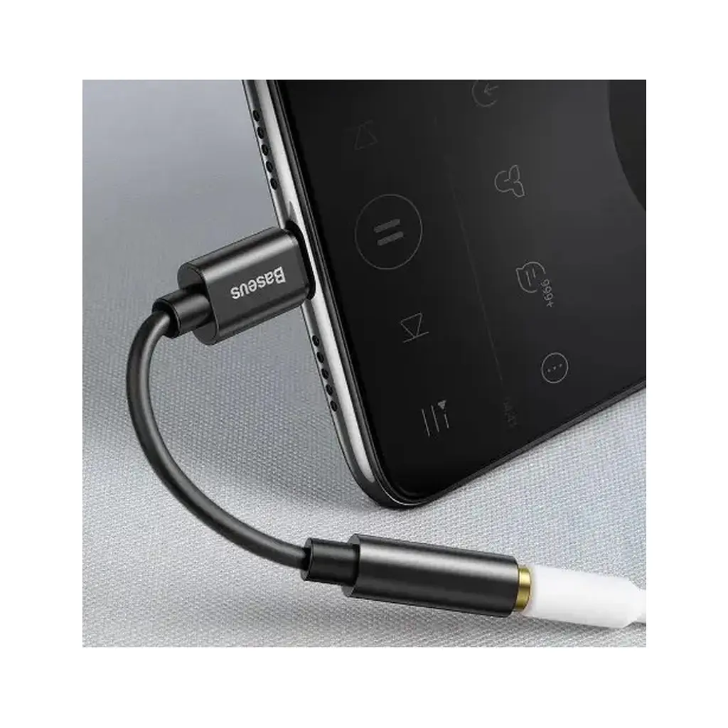 Перехідник USB-C M to 3.5mm F 0.1m black Baseus (CATL54-01) - фото 6