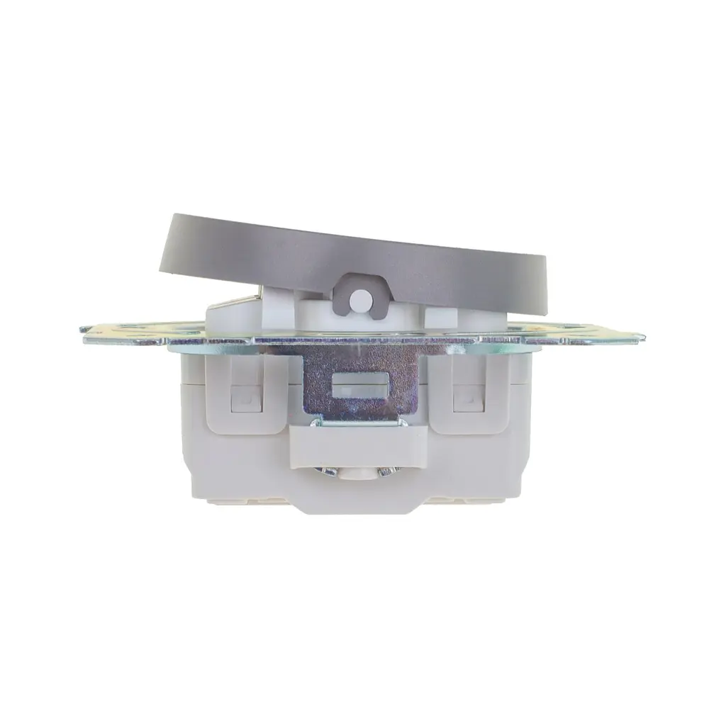 Вимикач Brille одноклавішний сірий WB-1V2 Grey - фото 2